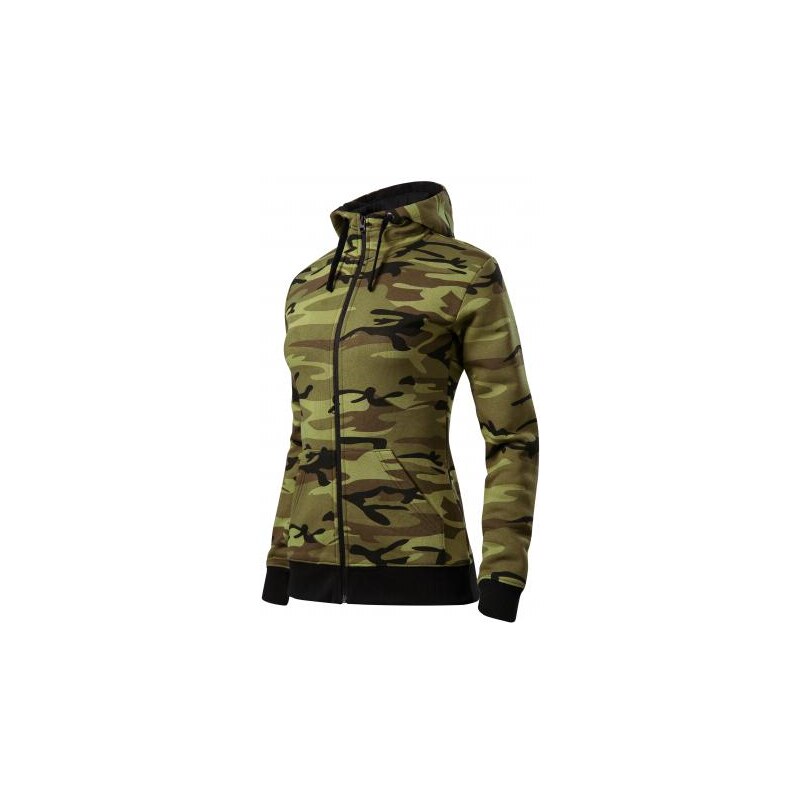 MALFINI Camo Zipper Mikina dámská