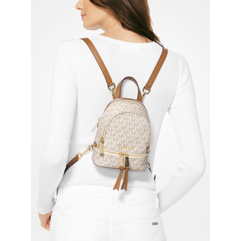 Michael Kors Batoh Rhea Mini Logo Backpack Vanilla