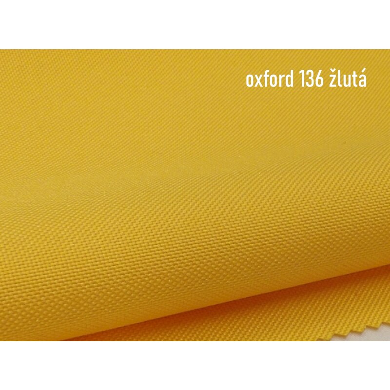 OXFORD 165/136 žlutá 160cm / METRÁŽ NA MÍRU