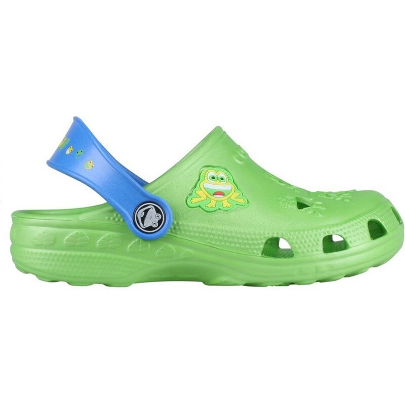 COQUI Dětské gumové boty Little Frog zelené