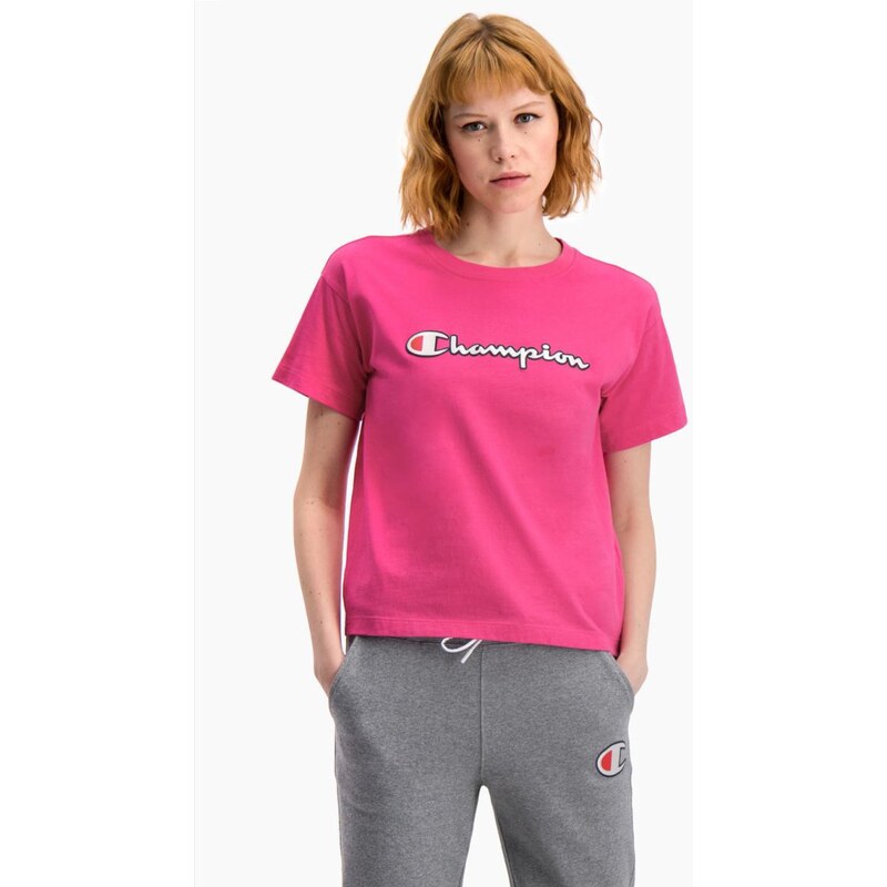 Champion Vintage Script tričko dámské - růžové