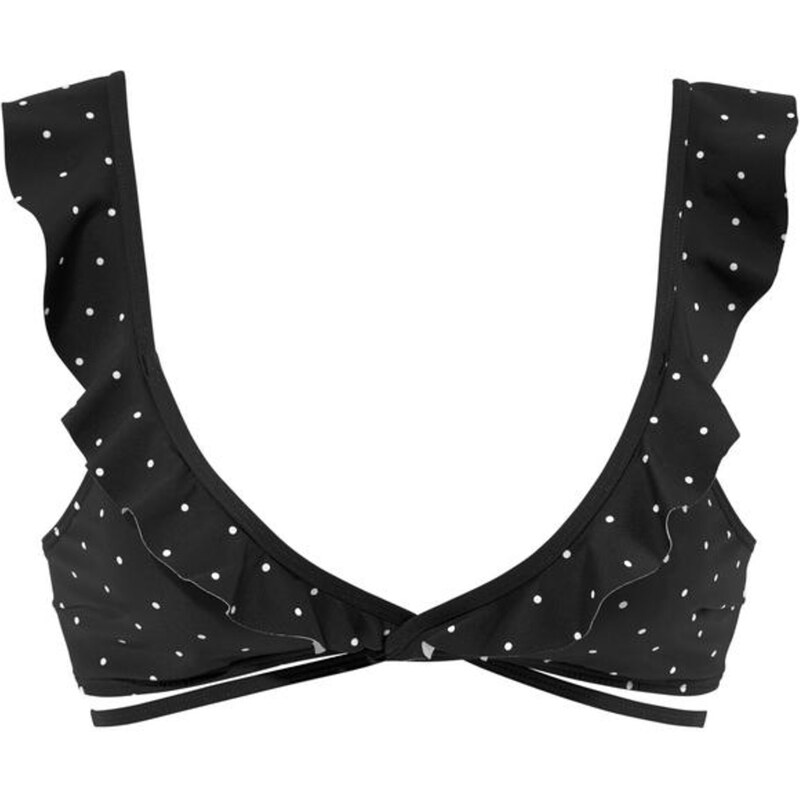 LASCANA Horní díl plavek Sparkle černá / bílá