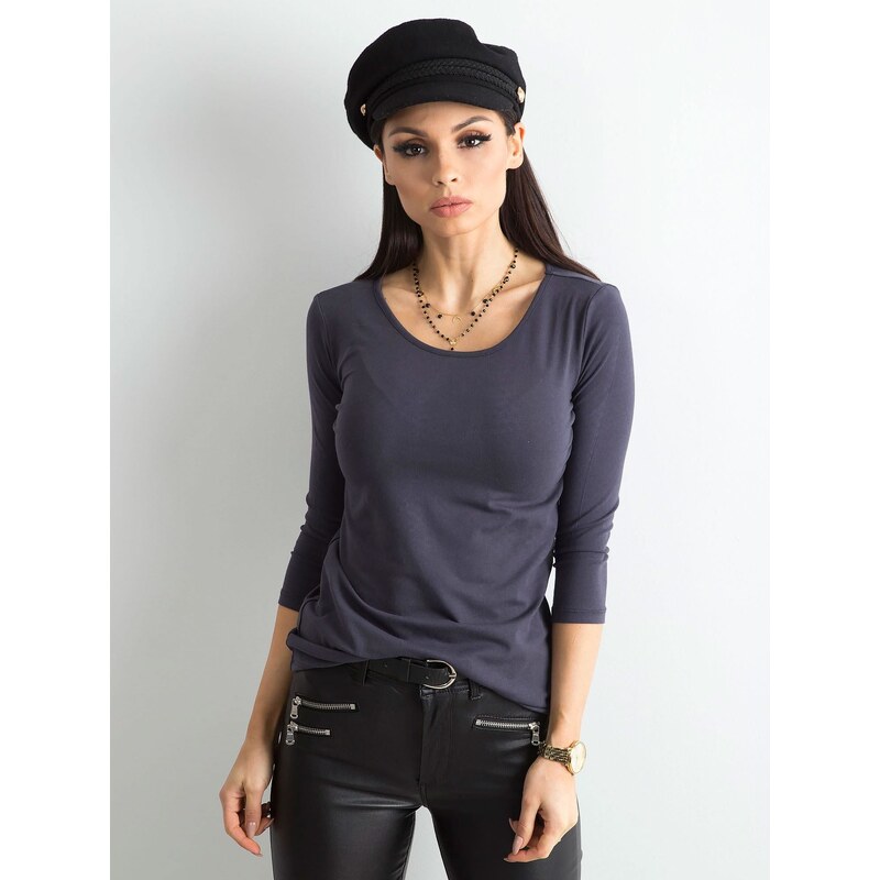 BASIC Feel Good Blouse-RV-BZ-4690.70-graphite