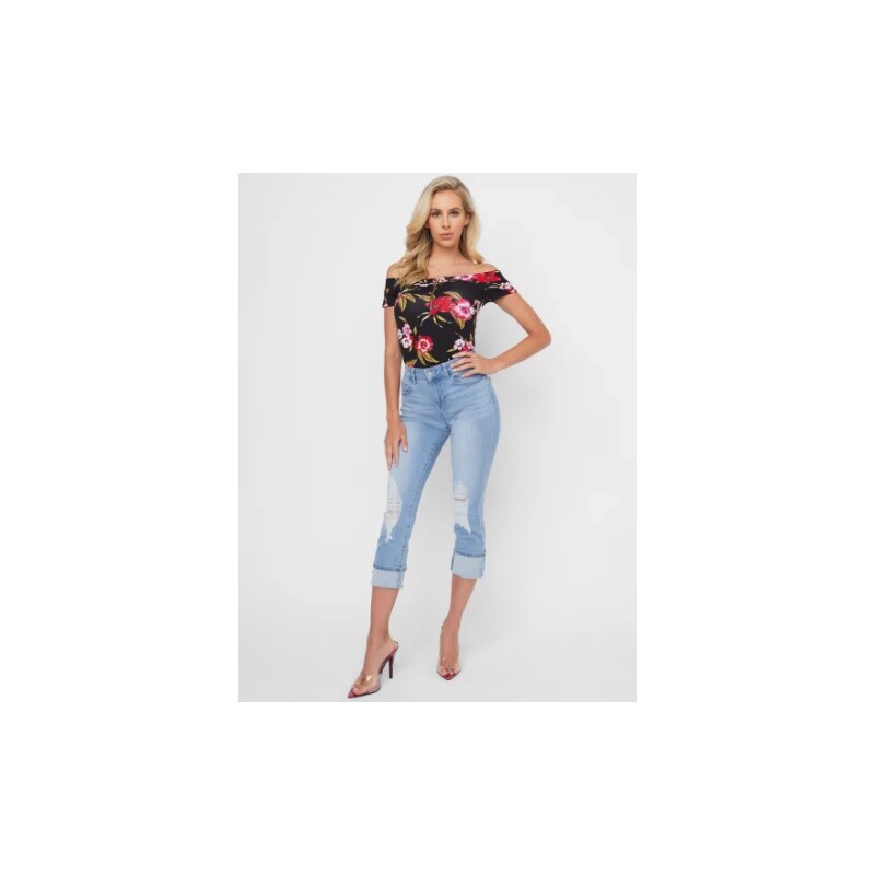 GUESS dámský top Loba s květy XL
