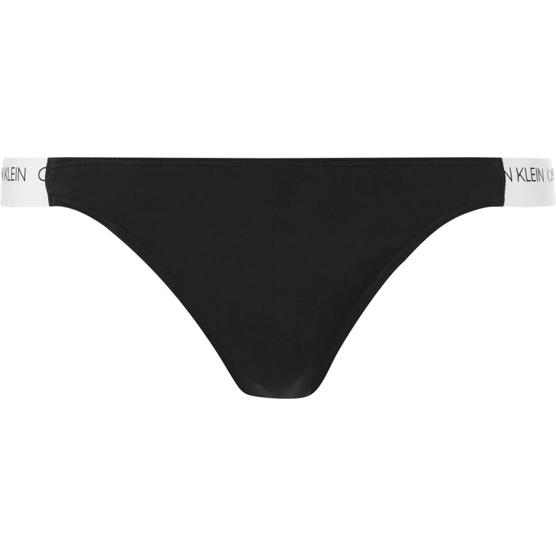 Plavky spodní díl Calvin Klein Logo Cheeky Černé