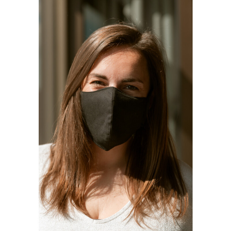 Nano Medical Nano Med.Clean maska bavlněná černá vel. L/XL + 10x Nano Med.Clean filtr