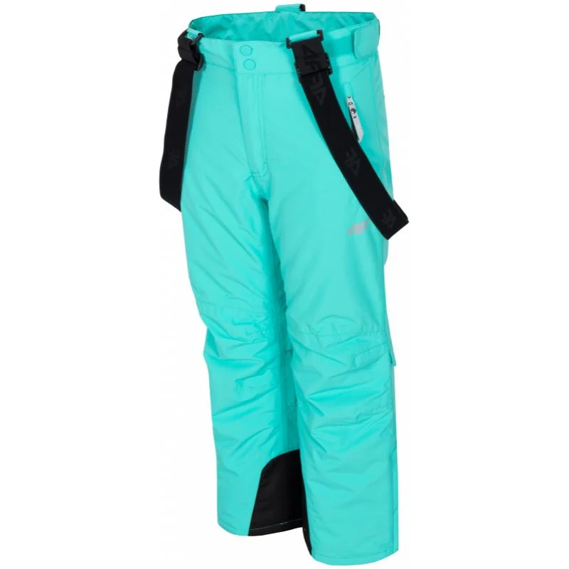 Lyžařské kalhoty dívčí lyžařské kalhoty 4f-girls-ski  trousers-hjz19-jspdn001-47s-mint 146 - GLAMI.cz