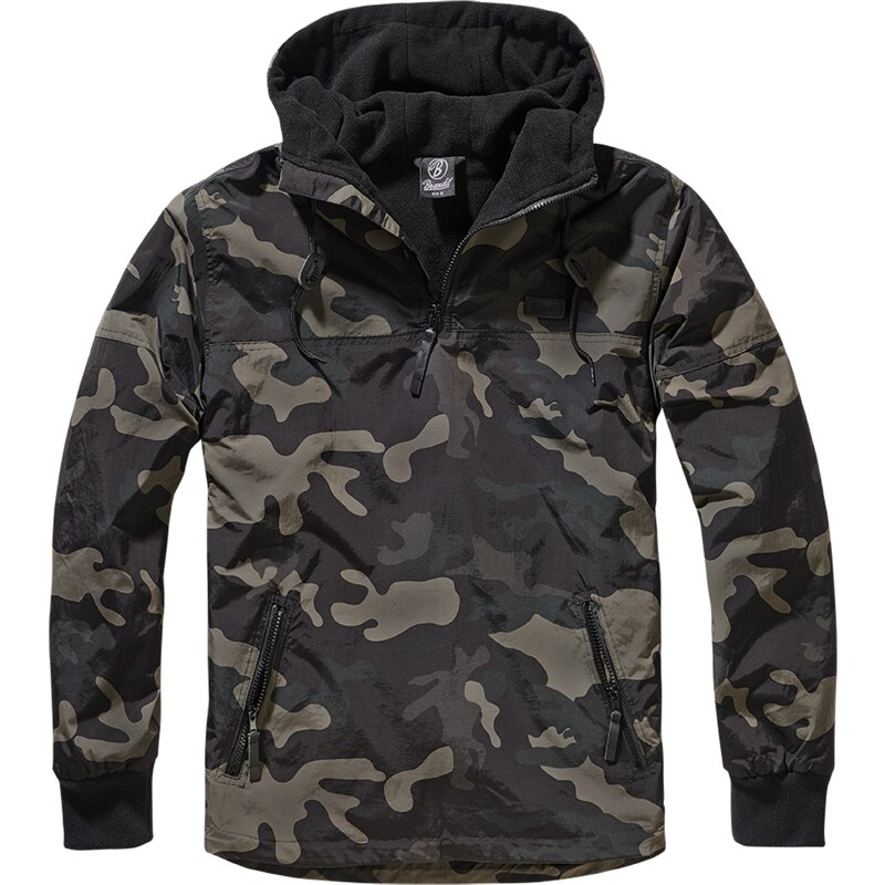 Brandit Přechodná bunda tmavě šedá / khaki / tmavě zelená
