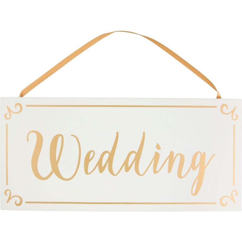 Sass & Belle Závěsná svatební tabule s nápisem Wedding