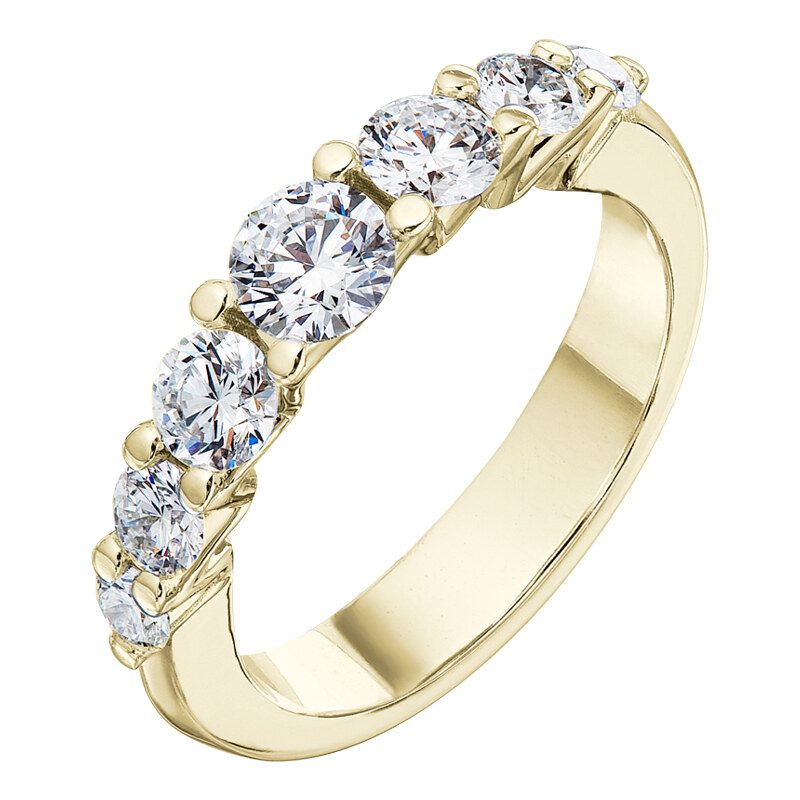 Tiami Prsten ze žlutého zlata s diamanty Pure Line 7