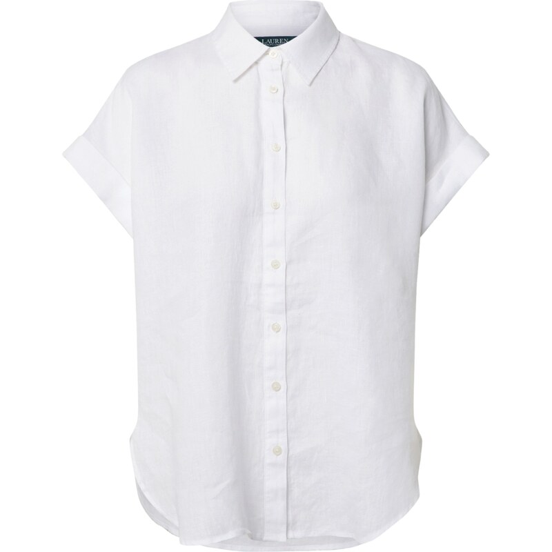Lauren Ralph Lauren Halenka BROONO-SHORT SLEEVE-SHIRT bílá