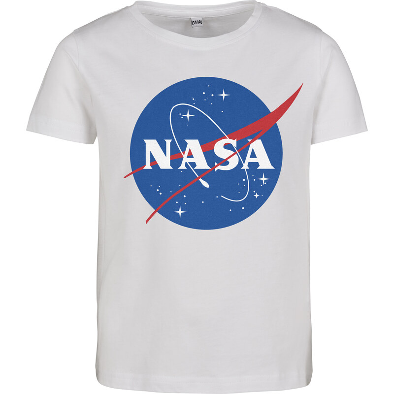 MT Kids Dětské tričko NASA Insignia s krátkým rukávem bílé