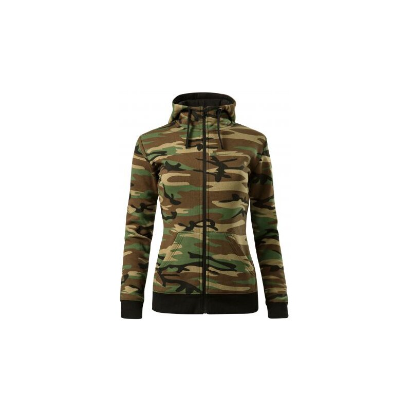 MALFINI Camo Zipper Mikina dámská