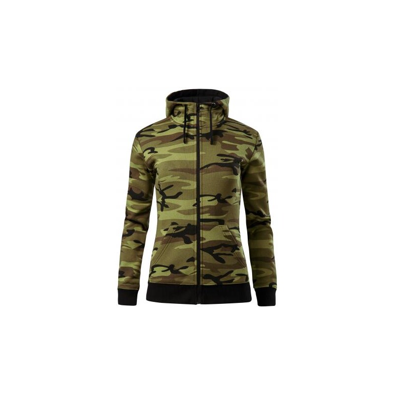 MALFINI Camo Zipper Mikina dámská