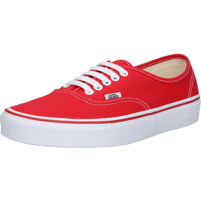 VANS Šněrovací boty Authentic jasně červená / bílá