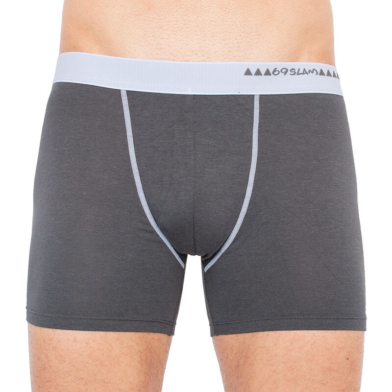 Pánské boxerky 69SLAM fit bamboo dark grey (MBWDG-BB)