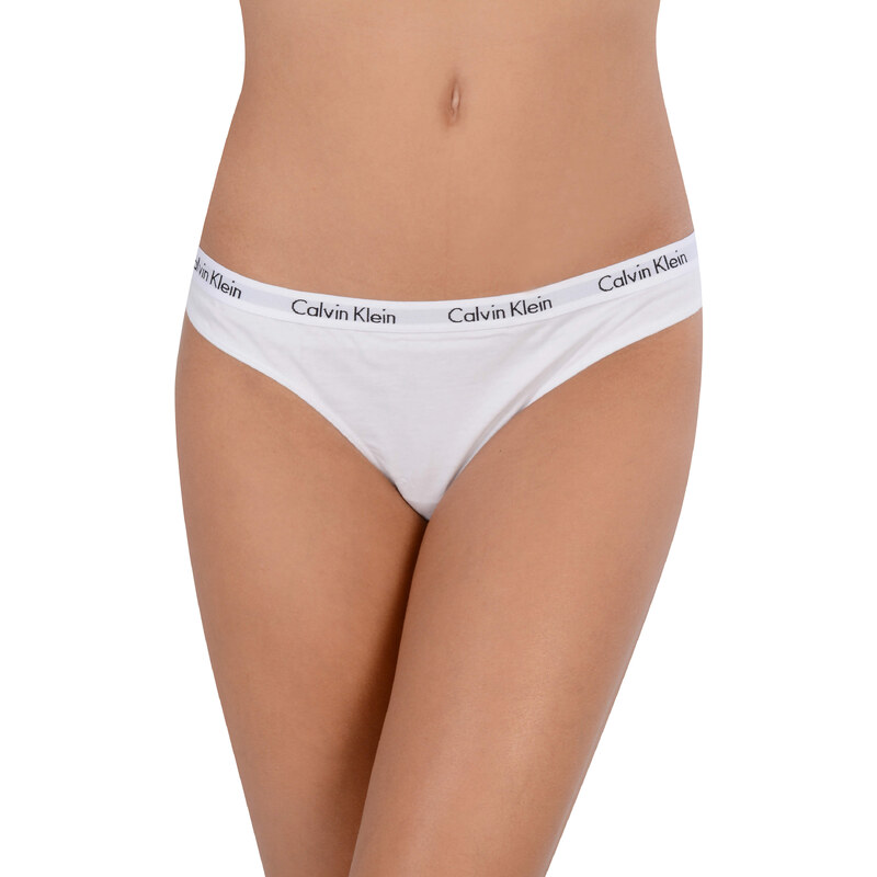 Calvin Klein 3 PACK - dámská tanga QD3587E-WZB XS