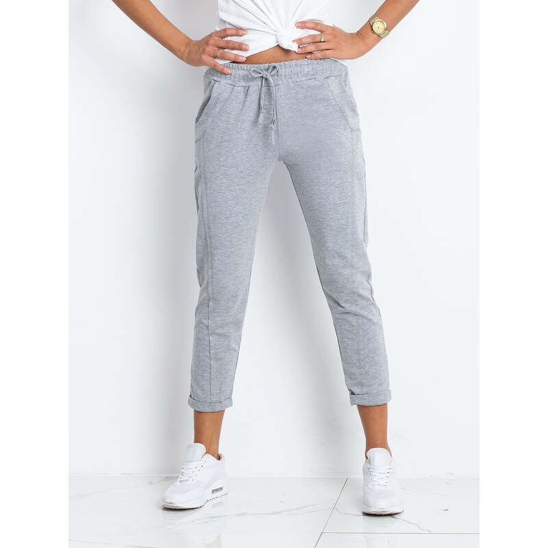 BASIC Feel Good Sweatpants-RV-DR-3589.09X-gray