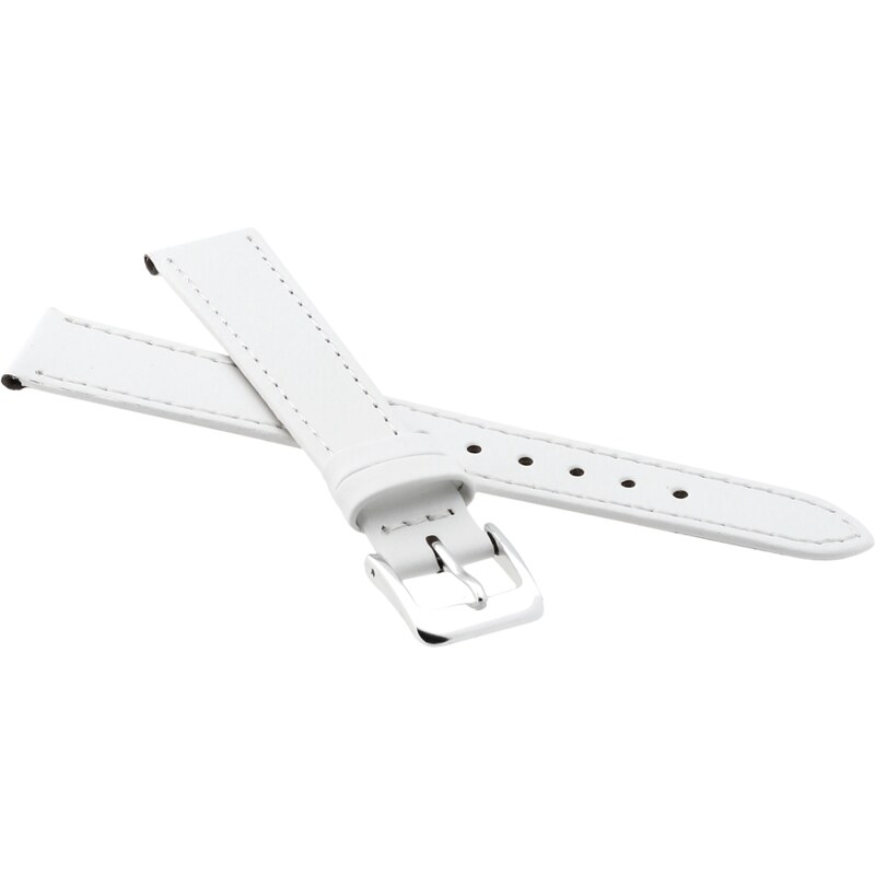 JVD Unisex bílý kožený řemínek na hodinky R18204/10