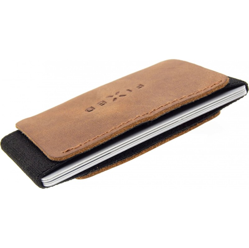 FIXED Tiny Wallet kožená z pravé hovězí kůže hnědá FIXW-STN-BRW 102778295