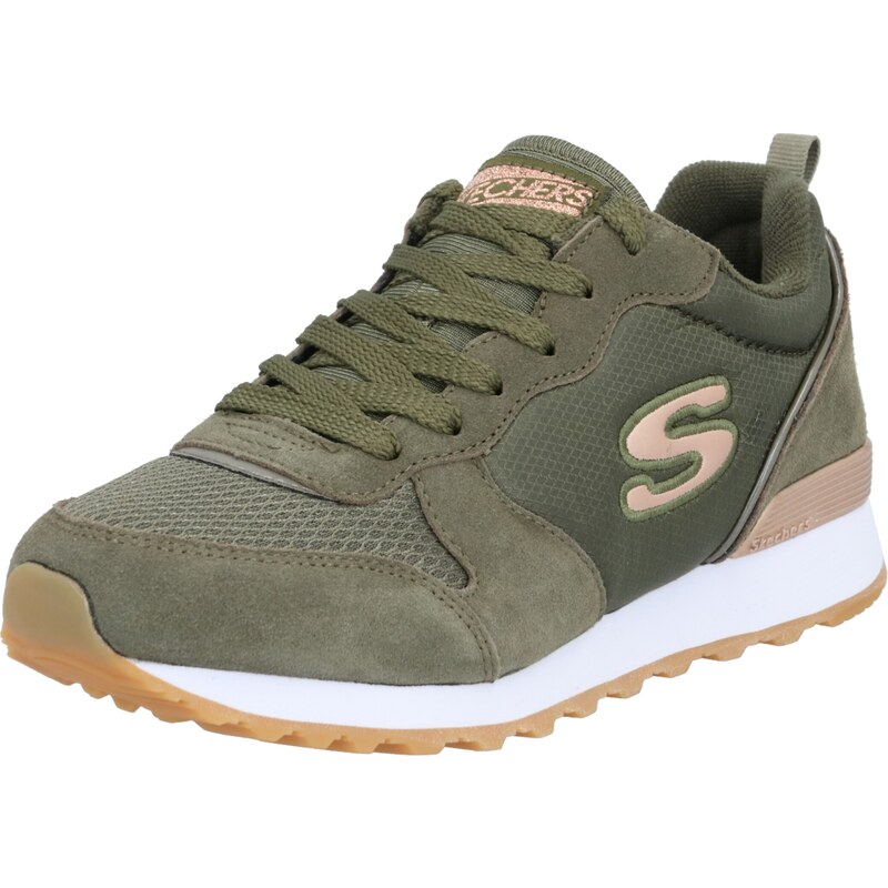 SKECHERS Tenisky olivová / růže