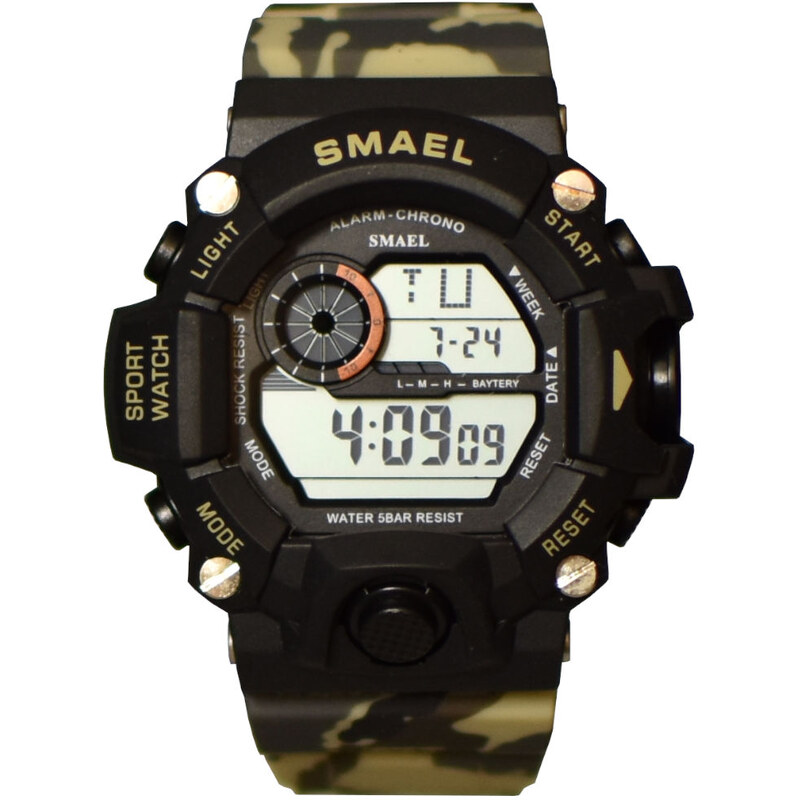 Vojenské hodinky Smael 1385-W army sahara