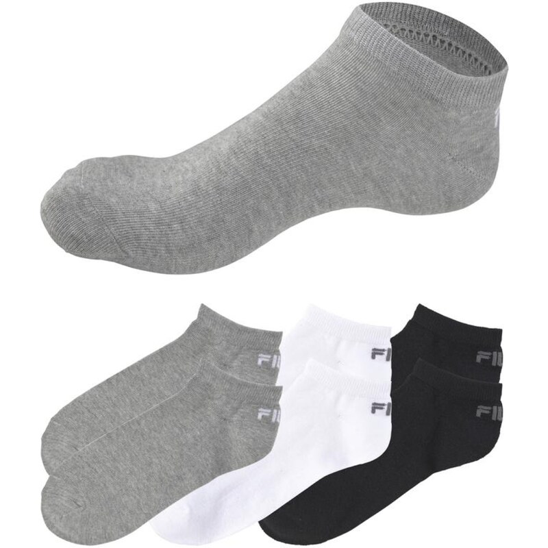 FILA Ponožky šedý melír / černá / bílá 102479757