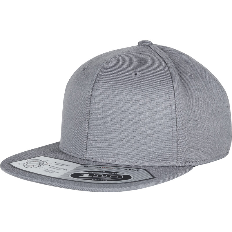 Flexfit 110 Fitted Snapback šedý