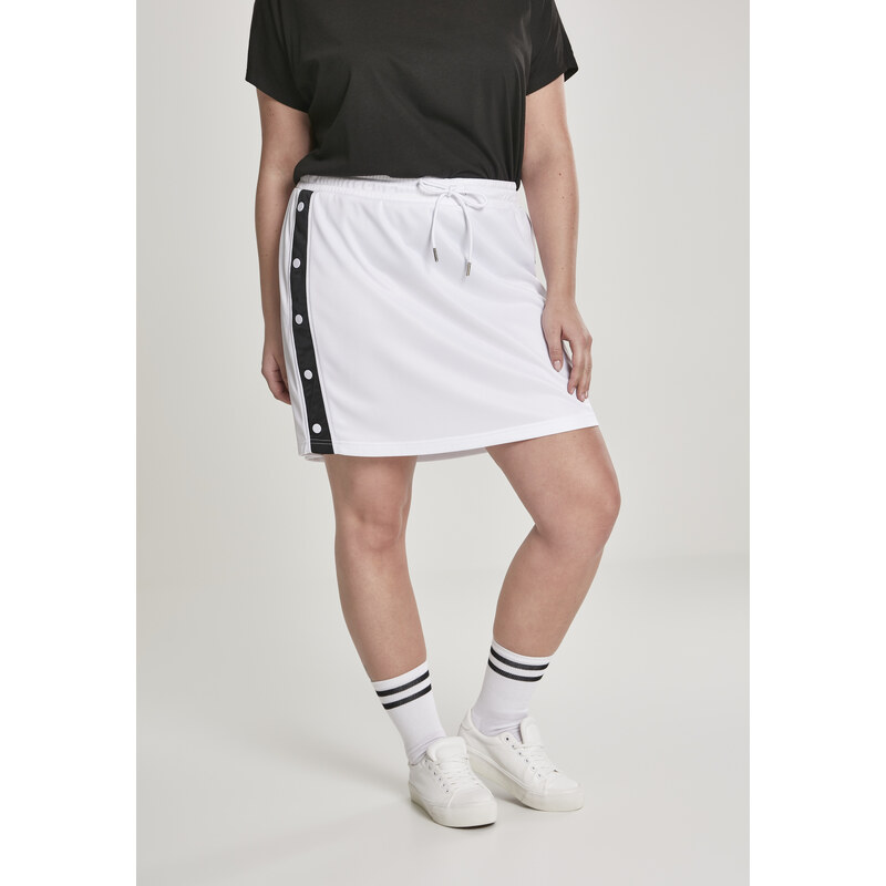 Urban Classics Dámská tepláková sukně wht/blk/wht
