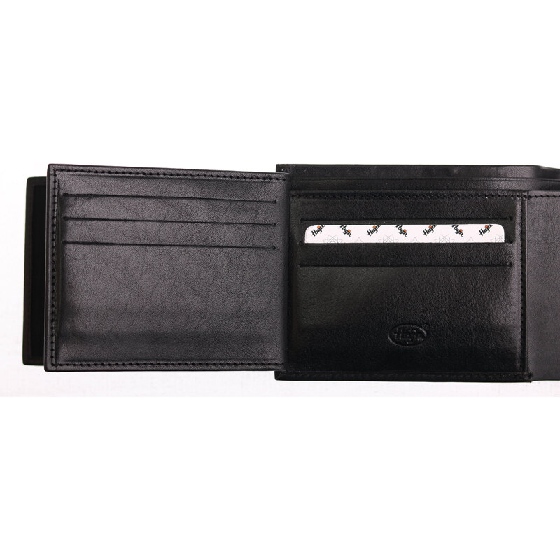 Pánská kožená peněženka Hajn 587459.5 černá