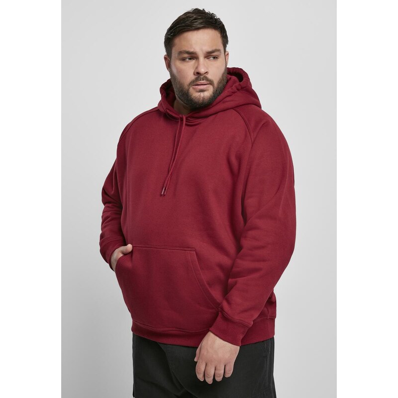 Urban Classics Prázdná Hoody vínová