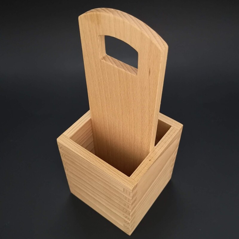 AMADEA Dřevěné nosítko na příbory, masivní dřevo, výška 28 cm, 10x10 cm -  GLAMI.cz