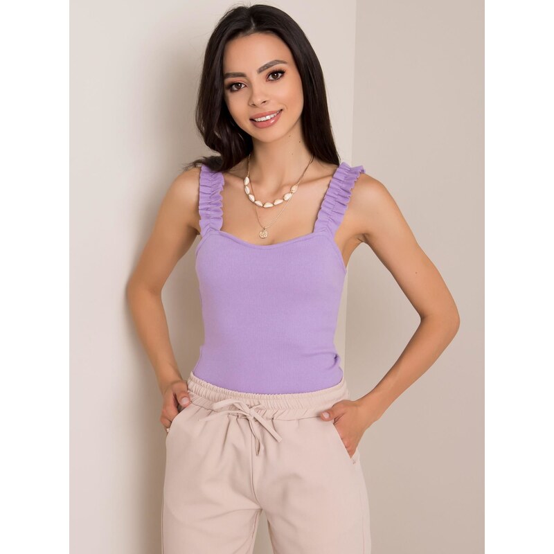 RUE PARIS Top-RV-TP-5585.60-Light Purple 107001496