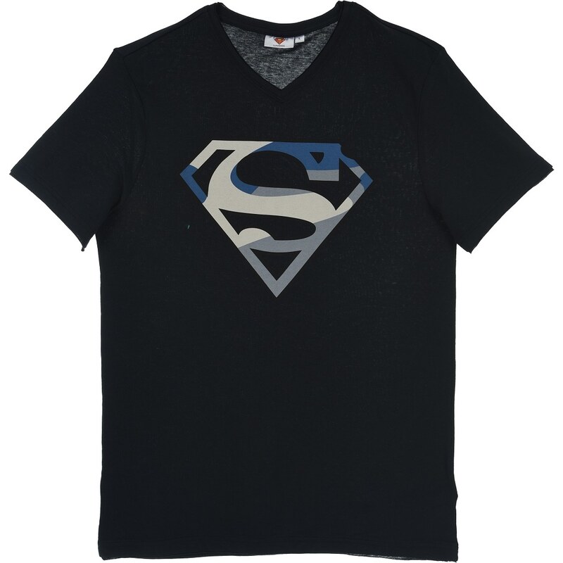 Superman - tmavě modré chlapecké tričko Tmavě modrá