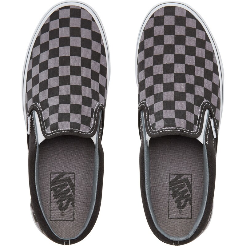 Vans UA Classic Slip-On Black/Pewter Checkerboard