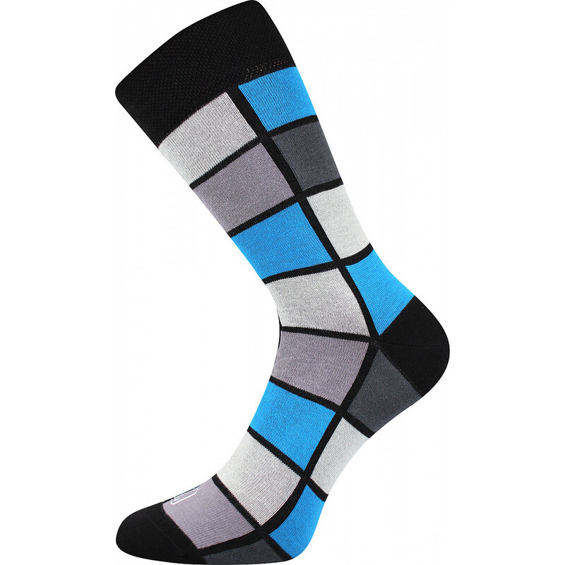LONKA Barevné ponožky kostky modré