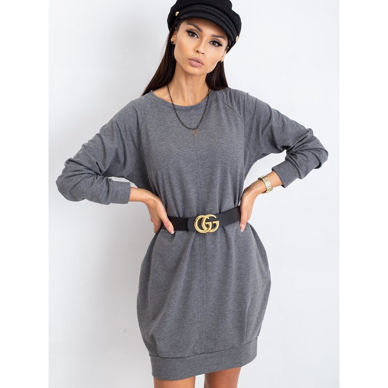 BASIC Feel Good Dress-RV-TU-5184.93P-dark gray