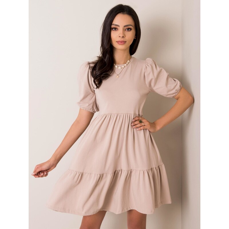 RUE PARIS Dress-RV-SK-5587.93-beige 107002010