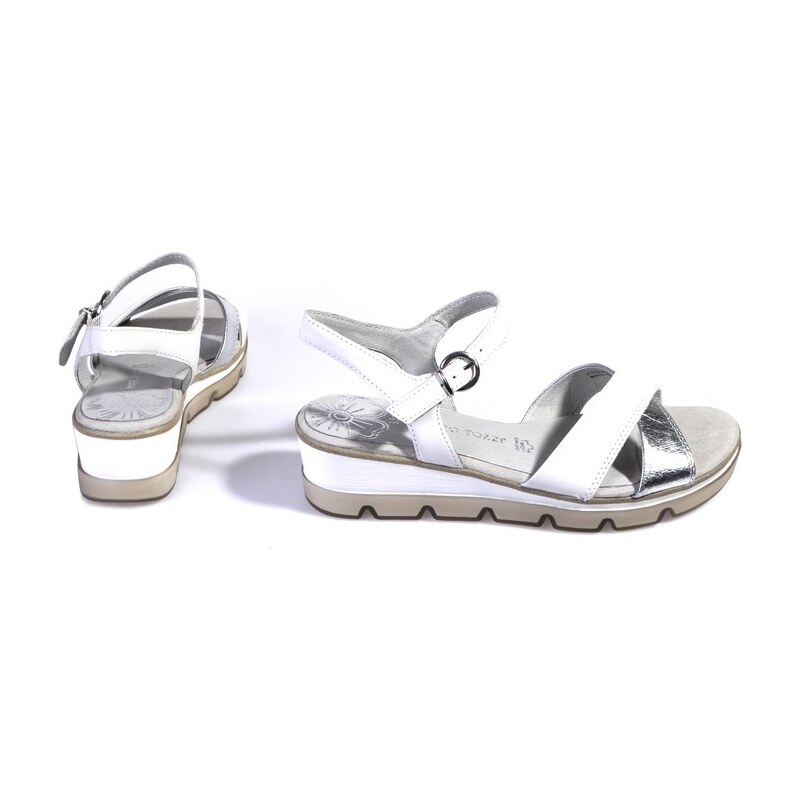 Dámské stylové sandály Marco Tozzi 2-2-28779-24 bílá