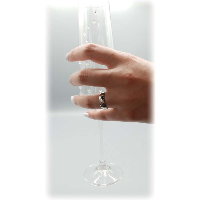 SkloBižuterie-J Křišťálové skleničky s hvězdným vírem Swarovski Crystal