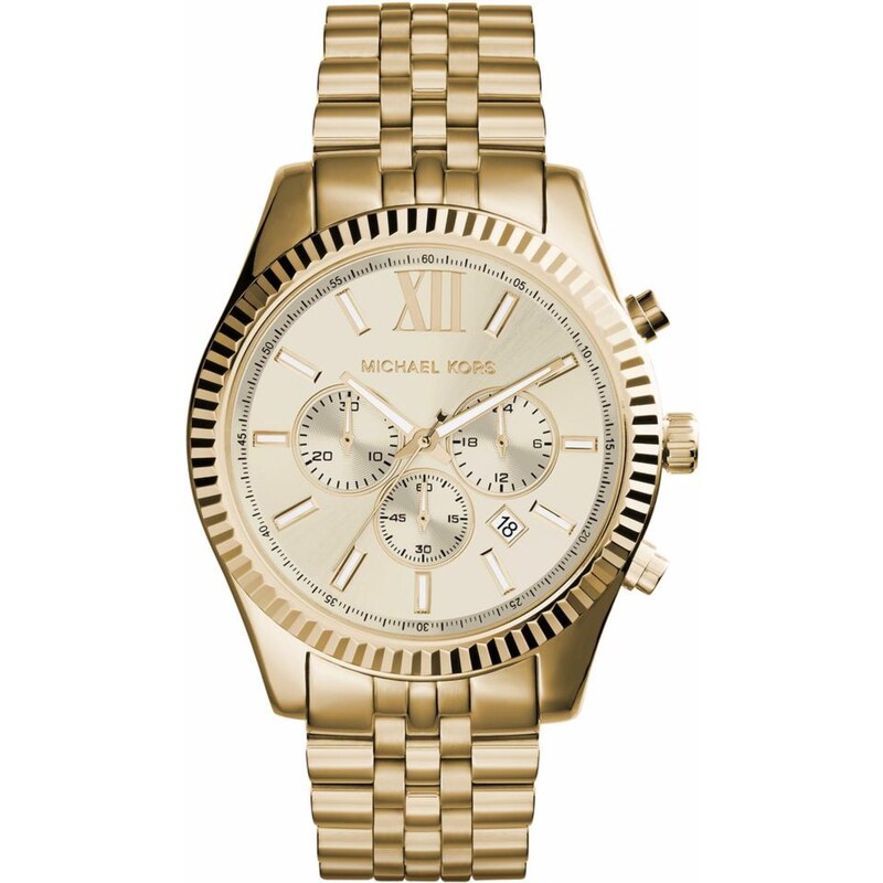 Michael Kors Analogové hodinky LEXINGTON zlatá