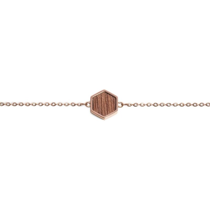 BeWooden Náramek Rea Hexagon Bracelet