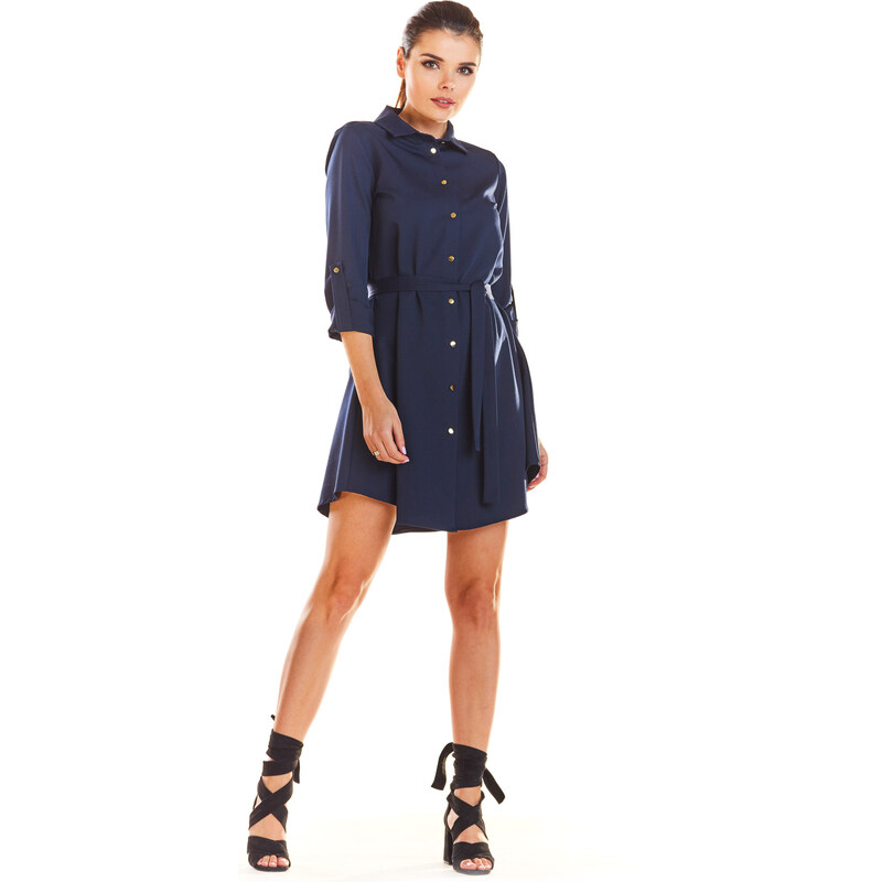 Infinite You Womans Dress M200 Navy Blue