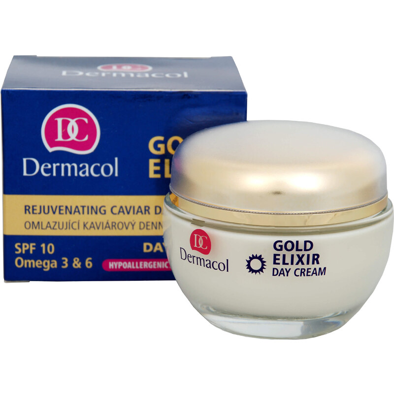 Dermacol Omlazující kaviárový denní krém SPF 10 (Gold Elixir Day Cream) 50 ml