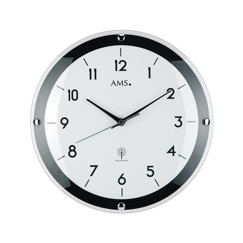 AMS Design Rádiem řízené nástěnné hodiny 5906