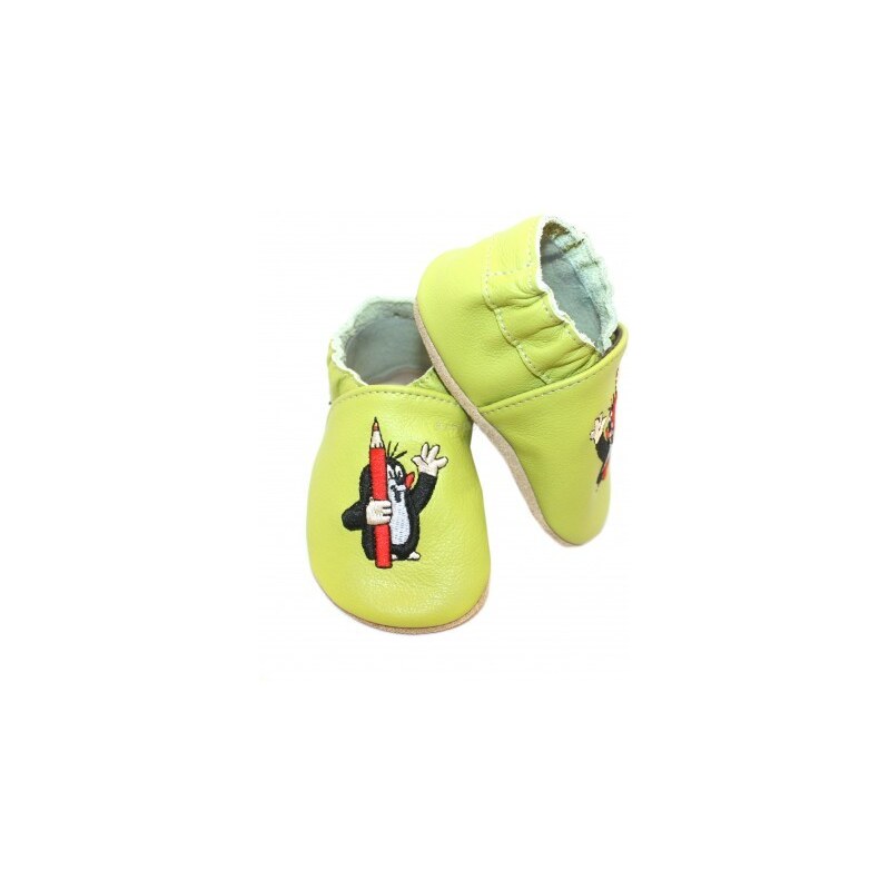 Kožené capáčky baBice EM-012