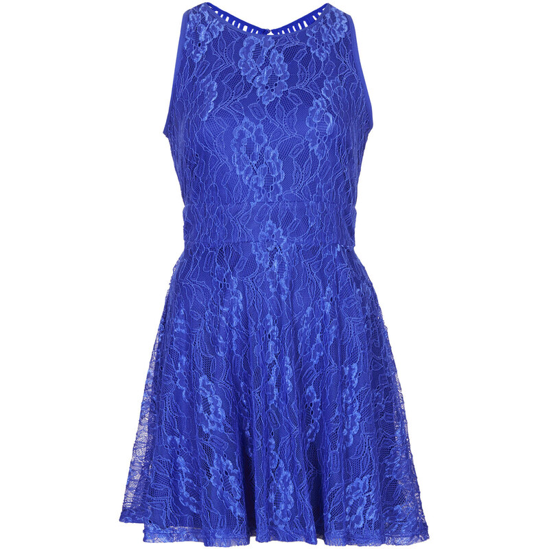 Topshop **Open Back Lace Skater Dress by WYLDR