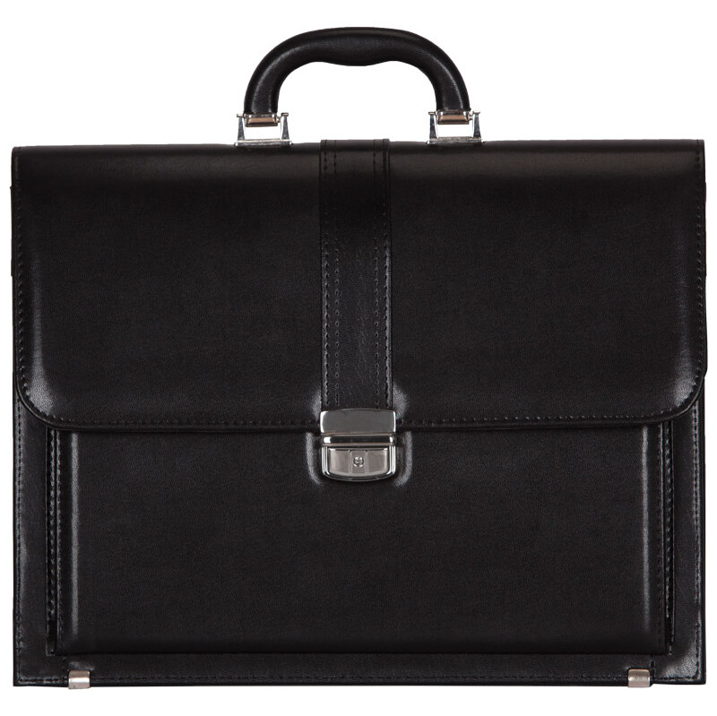 Aktovka REAbags 8003A - černá/nikl 17 l