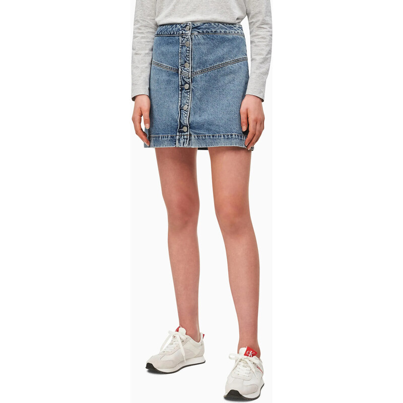 Calvin Klein dámská džínová sukně Button 109095201