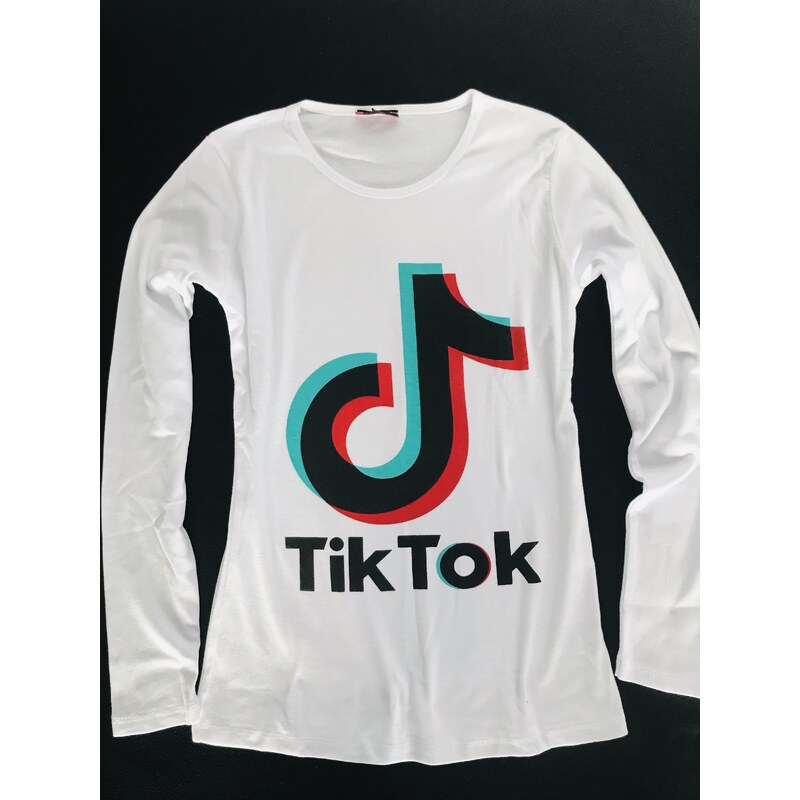 TIKTOK dámské triko BÍLÉ